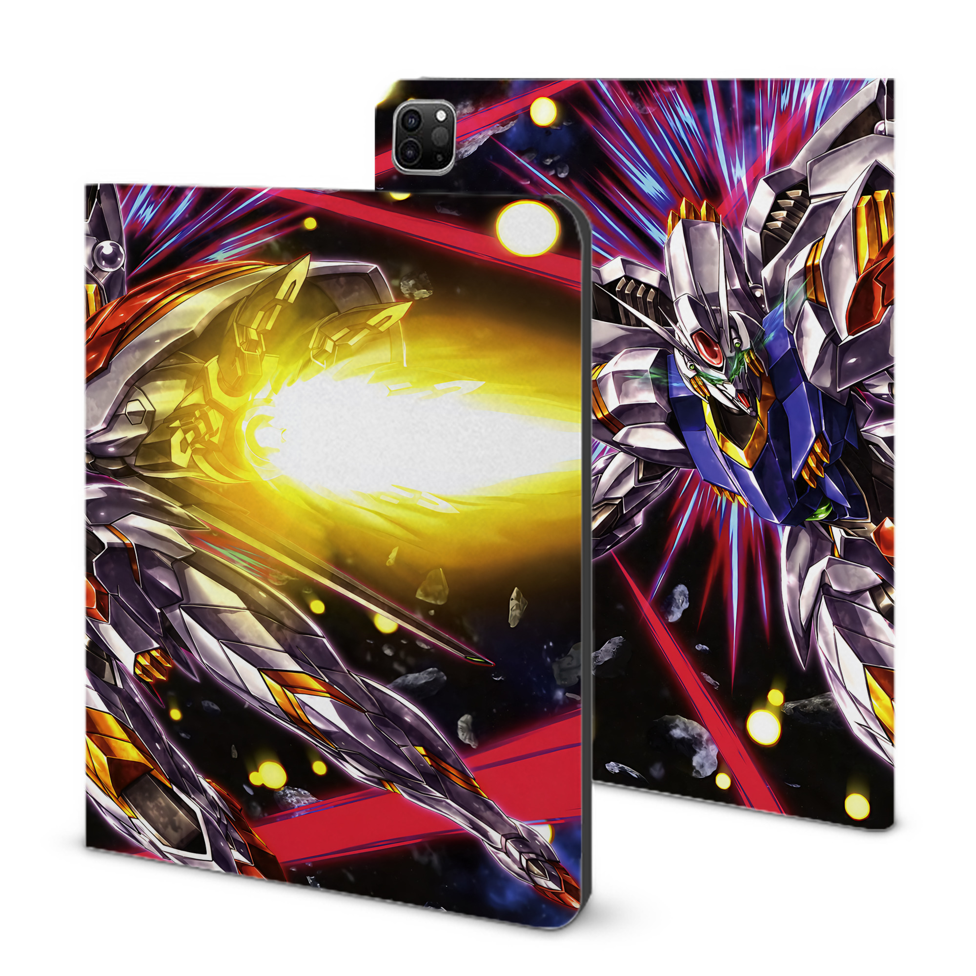 （画像用） 機動戦士ガンダム Mobile Suit Gundam IPad ケース ブック型 PUレザー TPU 耐衝撃 軽量 薄型 ペン収納なし 全面保護 IPad 各モデル対応